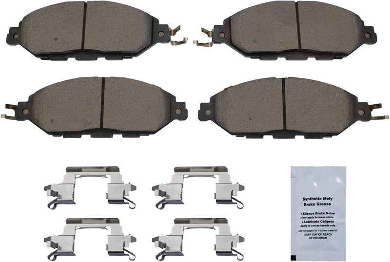 HUSCH D1649 Front Ceramic Brake Pads Kit Fit For INFINITI JX35 2013, For QX60 2014-2020, For Nissan Murano 2015-2022, For Nissan Pathfinder 2013-2020 - Image 2
